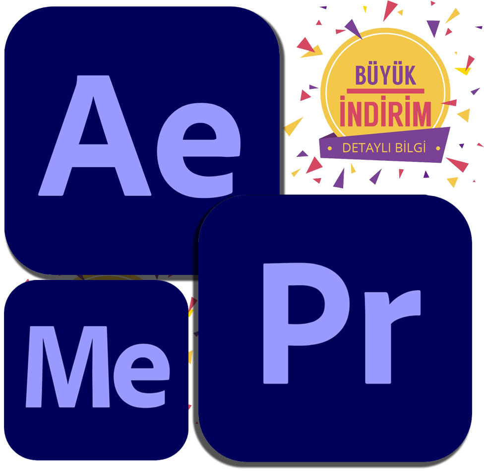 Video Editör İndirimli Paketi Adobe Premiere – After Effects – Media Encoder  Lisans Anahtarı – Satın Al